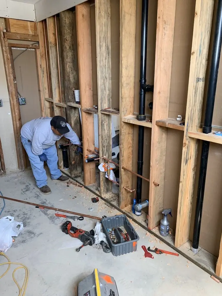 Commercial rough-in plumbing for Gas Line Repair in Livonia